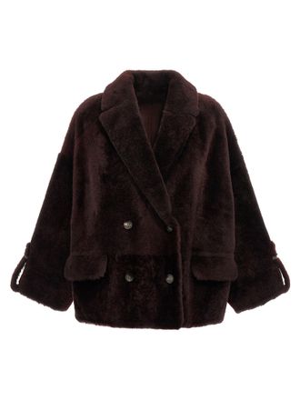 Brunello Cucinelli Reversible Jacket Fur Bordeaux