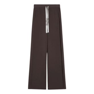 Max Mara Wide Trousers, female, Brown, Size: S Bali Wide Trousers