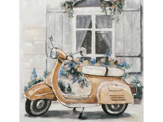 Schubiger M&ouml;bel Bild Romantischer Roller mit Blumen