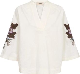 Mos Mosh MOS Mosh, Dames, Blouses & Shirts, Wit, Maat: M