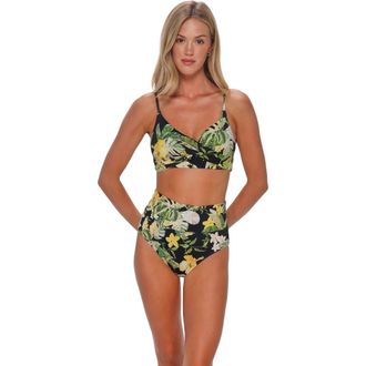 Sunsets Lyla Bralette Bikini Swimsuit Top in Night Bloom at Nordstrom, Size Xx-Large