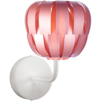 Linea Zero Linea Zero - Lampada Da Parete Moderna 1 Luce Queen Polilux Rosa Metallico D19 Made In Italy