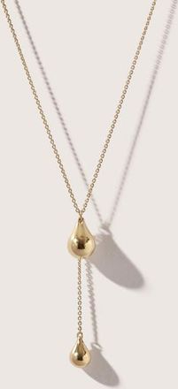 Otiumberg 14kt Gold Vermeil Stilla Lariat Necklace in Yellow Toned Gold at Nordstrom