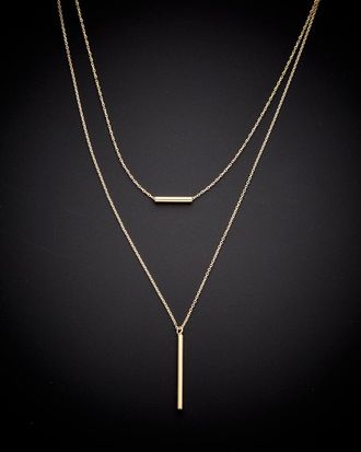 Italian Gold, Inc 14K Italian Gold Tube Layer Necklace