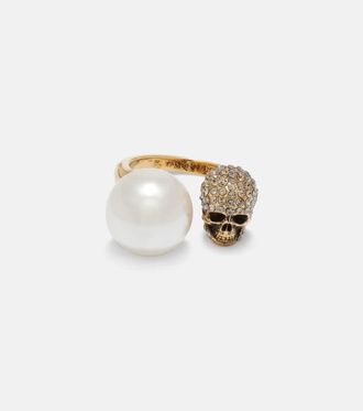 Alexander McQueen Skull embellished ring