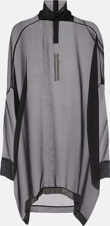 Rick Owens Top Hollywood in chiffon di seta