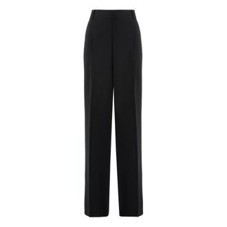 Michael Kors Pantaloni sartoriali a vita alta a gamba larga - - Trousers - Donna - Nero - S