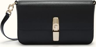 Furla Iride Borsa A Tracolla S Nero Nero Pelle Stampata Donna