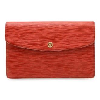 Louis Vuitton Pre-owned Clutches, female, Red, Size: ONE SIZE Pre-owned Montaigne 27 Epi Clutch Bag