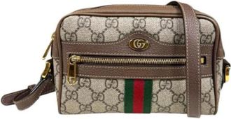 Gucci Pre-owned Cross Body Bags, female, Beige, Size: ONE SIZE Pre-owned Vintage Cross Body Bag