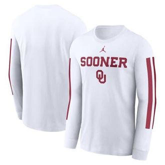 Jordan Brand Mens Jordan Brand White Oklahoma Sooners Local Spirit Slogan Long Sleeve T-Shirt at Nordstrom, Size Medium