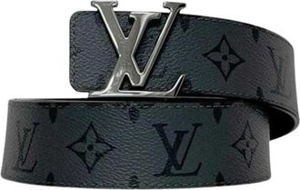 Louis Vuitton Pre-owned Belts, male, Black, Size: ONE SIZE Pre-owned Monogram Eclipse Belt