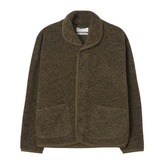 Universal Works Lancaster Jacket - Heren - Truien - Bruin - Maat: S Wol