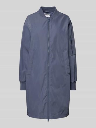 Jake*s Casual Mantel mit Stehkragen in Jeansblau, Gr&ouml;&szlig;e 36