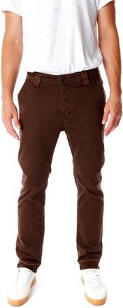 Blue de G&ecirc;nes Militair-ge&iuml;nspireerde Tapered Fit Chino Broek - Heren - Chinos - Bruin - W34 L32 - Broeken
