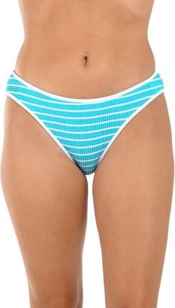 Citrus Brenton Textured Hipster Bikini Bottoms in Lagoon at Nordstrom, Size X-Small