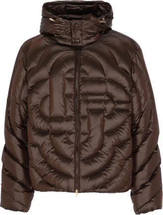Casablanca Nylon Puffer Jacket - Heren - Gewatteerde jassen - Bruin - M - Nylon - Jassen