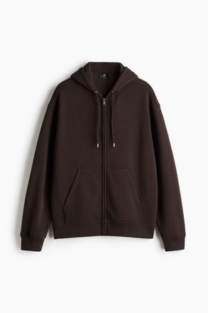 H&M Hoodiejacke in Loose Fit - Braun
