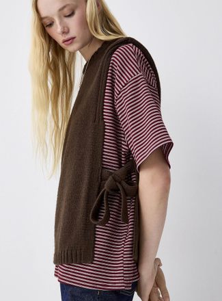 Twik Womens Side-tie sweater vest