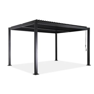 Sweeek P&eacute;rgola bioclim&aacute;tica 3x4m de aluminio y acero con lamas orientables
