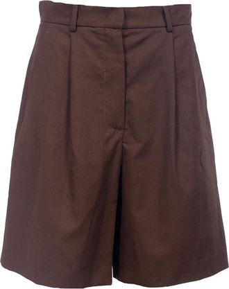 Max Mara Mujer, Pantalones cortos, Marr&oacute;n, Talla: M