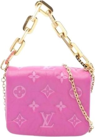 Louis Vuitton Pre-owned Mini Handtas - Dames - Vintage Mini Tas - Roze - ONE Size - Leer - Vintage