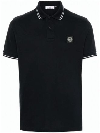 Stone Island Tailored Black Polo Shirt