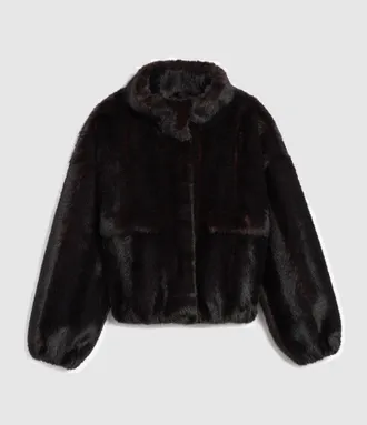 Apparis Veste Iris Shaved Mink Noir Multi