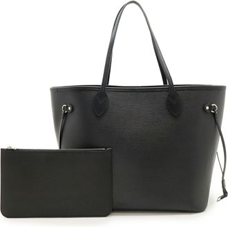 Louis Vuitton Black Noir Epi Leather Pouch Shoulder Bag Tote Bag (Pre-Owned)