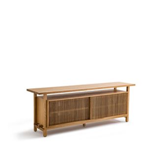 AM.PM Opengewerkt eikenhouten en gefineerd dressoir, Tinos