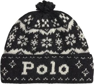 Polo Ralph Lauren Gorro de lana con logo y pomp&oacute;n - Accessories - Mujer - Multicolor - ONE SIZE