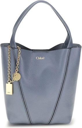 Chlo&eacute; Blue Calf Leather Bos Taurus Shoulder Womens Bag