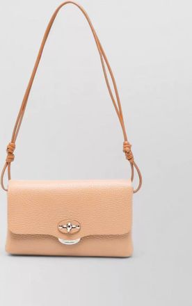 Zanellato lettera daily leather shoulder bag clutch