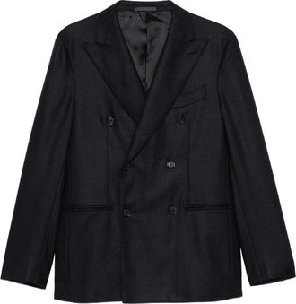Caruso Double-breasted Peak-lapel Jacket