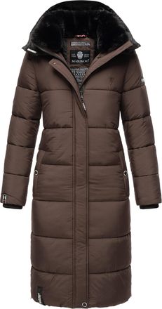 Marikoo dames winterjas - Lange gewatteerde jas met afneembare capuchon