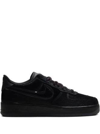 Nike Air Force 1 Low VUU Panthers Black/Team Maroon/Metallic Silver sneakers - men - Artificial Fur/Calf Leather/Fabric/Calf Suede/Rubber - 10.5