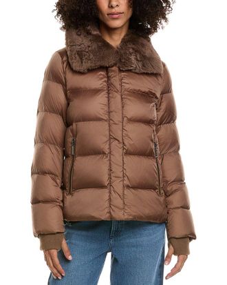 Dawn Levy Vera Down Fur Trim Jacket