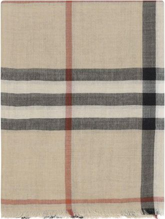 Burberry Bruine Zijde Sjaal