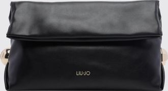 Liu Jo Clutch in pelle sintetica con logo a contrasto e tracolla amovibile