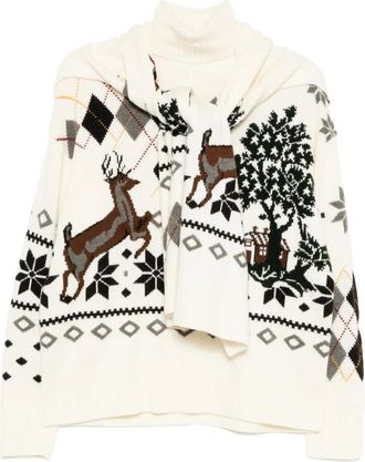 Monse Maglione Fair Isle - Toni neutri