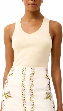 Marie Oliver Miranda Tank Top In Macadamia