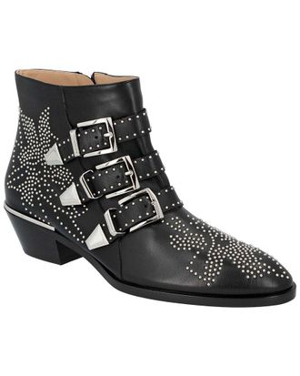 Chlo&eacute; Womens Lambskin Leather Susanna Bootie, Never Worn (Authentic Pre- Loved)