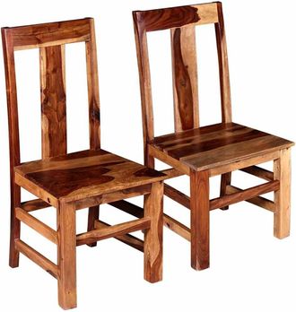 vidaXL Sillas De Comedor 2 Uds Madera Maciza De Acacia Vidaxl