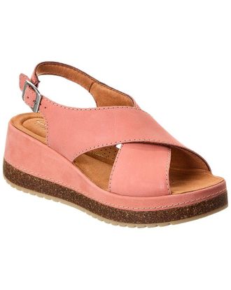 Clarks Kassanda Step Nubuck Wedge Sandals