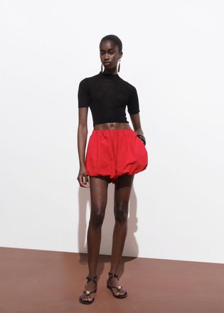 Mango Pullover maglia crop nero - Donna - XS - MANGO