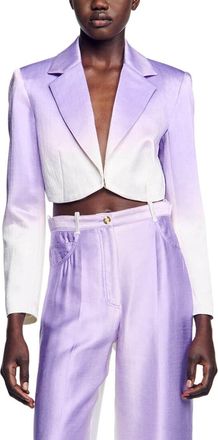 Sandro Iska Linen-Blend Blazer
