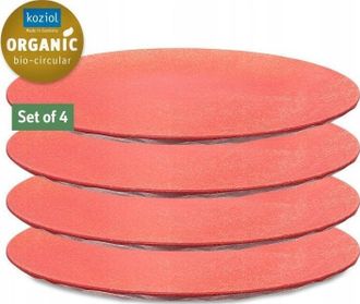 Koziol Plato Ecol&oacute;gico Rosa Di&aacute;metro 26 Cm Pl&aacute;stico