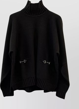 Gucci cashmere wool turtleneck long sleeve jumper