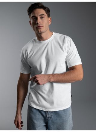 Trigema T-Shirt TRIGEMA TRIGEMA T-Shirt aus 100% Baumwolle, Herren, Gr. XXL, weiss (wei&szlig;), Single Jersey, 100% Baumwolle, Basic, lang, Rundhals, Shirts T-Shir