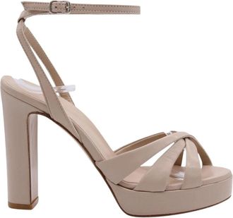 Guglielmo Rotta Sandaal - Dames - Sandalen met hakken - Beige - 37 EU - Schoenen